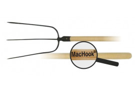 MacHook 3-csúcsos villa, nyéllel, 130, fekete
